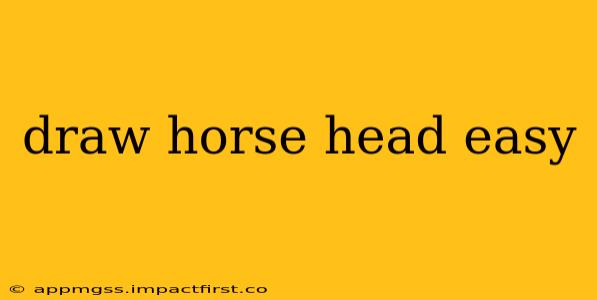 draw horse head easy