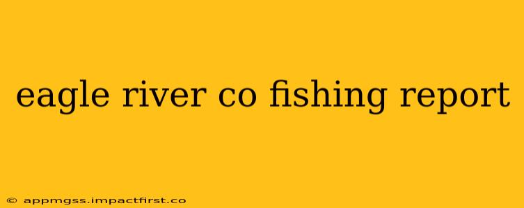 eagle river co fishing report