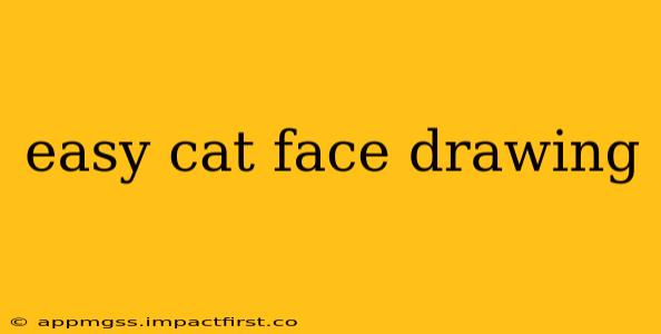 easy cat face drawing