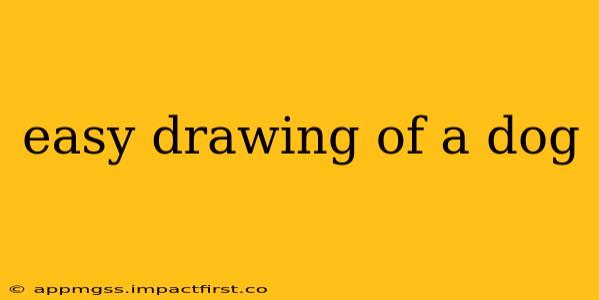 easy drawing of a dog