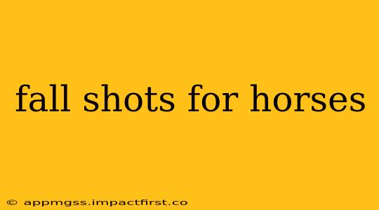 fall shots for horses