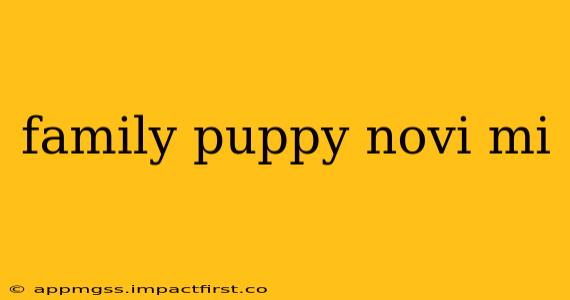 family puppy novi mi