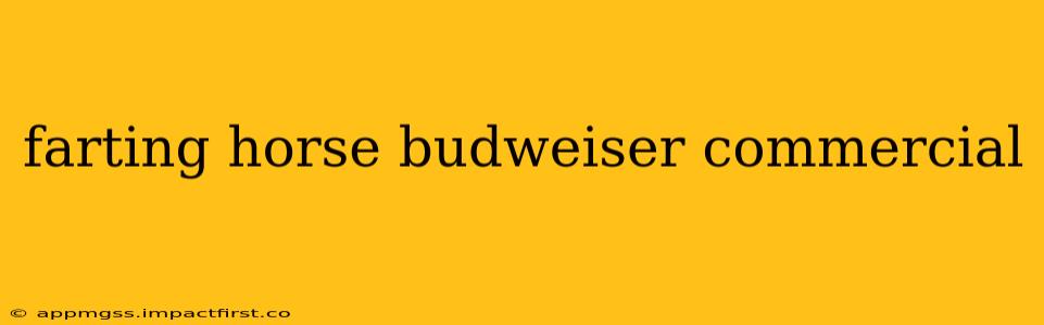 farting horse budweiser commercial