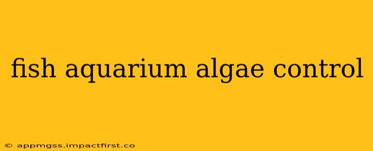 fish aquarium algae control