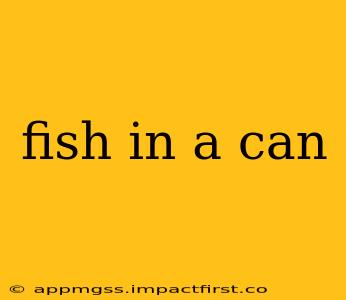 fish in a can