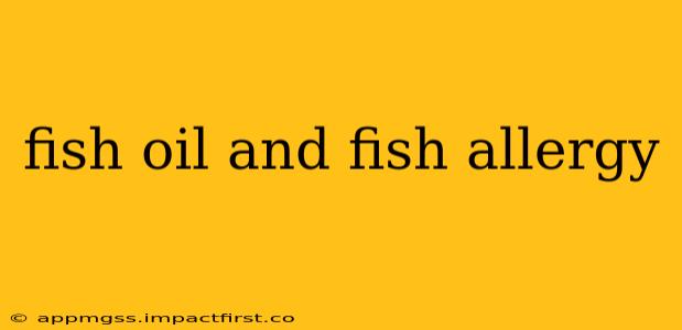 fish oil and fish allergy
