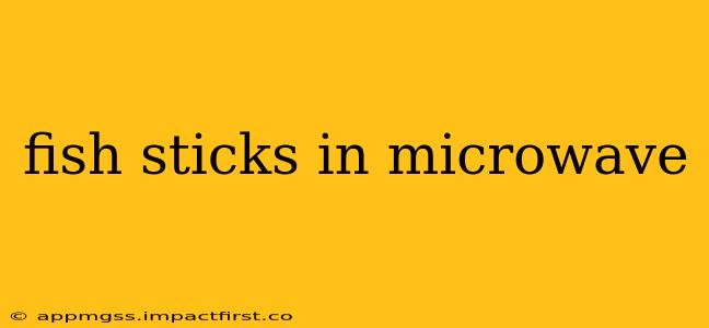 fish sticks in microwave