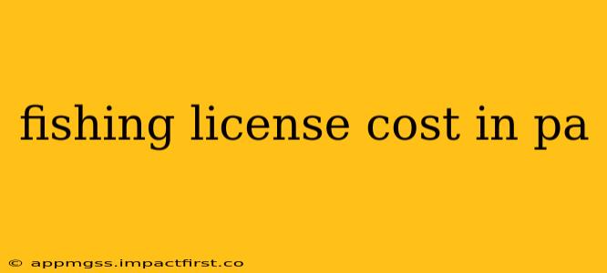fishing license cost in pa