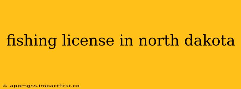 fishing license in north dakota