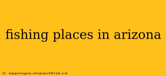 fishing places in arizona