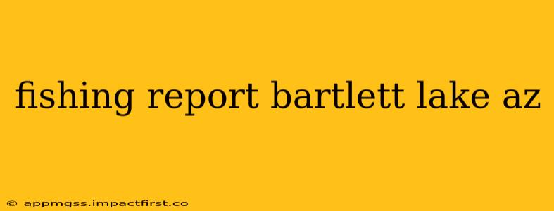 fishing report bartlett lake az