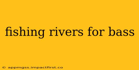 fishing rivers for bass