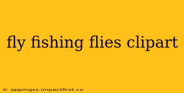 fly fishing flies clipart