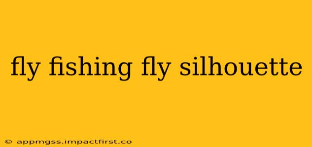 fly fishing fly silhouette