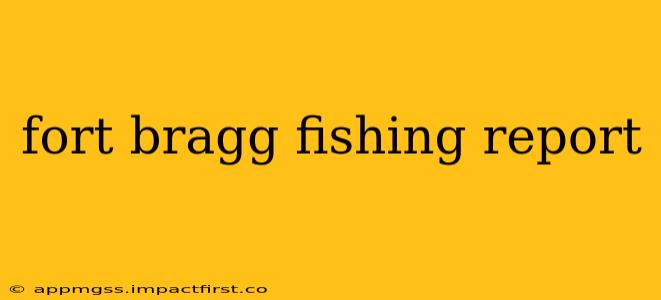fort bragg fishing report