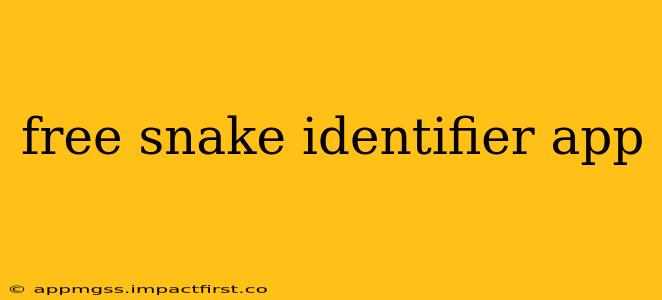 free snake identifier app