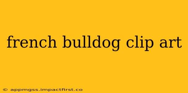 french bulldog clip art