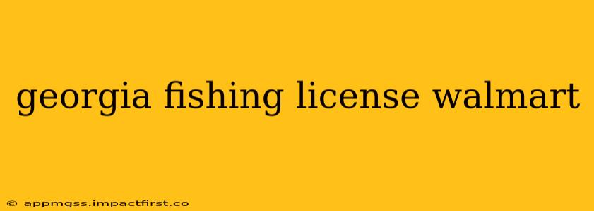 georgia fishing license walmart