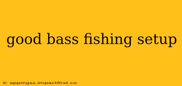 good bass fishing setup