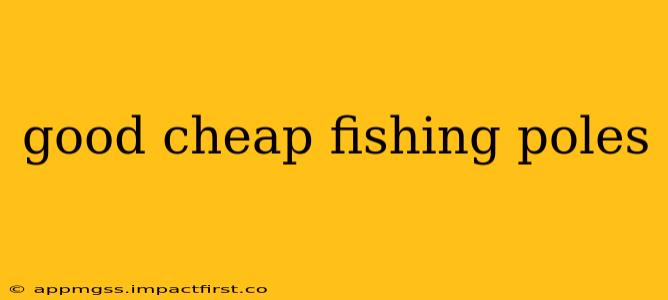 good cheap fishing poles