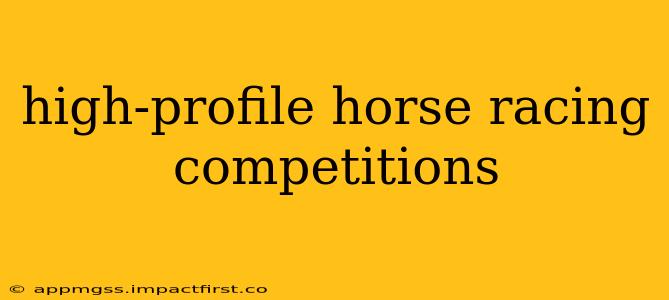 high-profile horse racing competitions