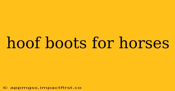 hoof boots for horses