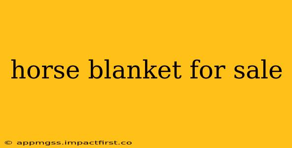 horse blanket for sale