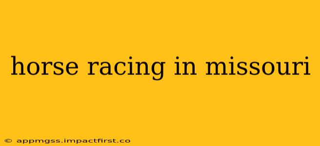 horse racing in missouri