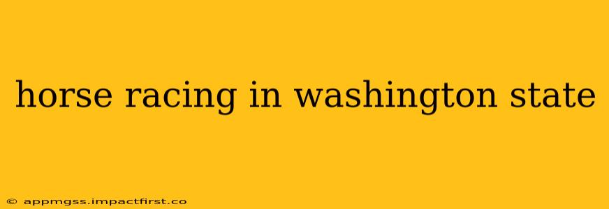 horse racing in washington state