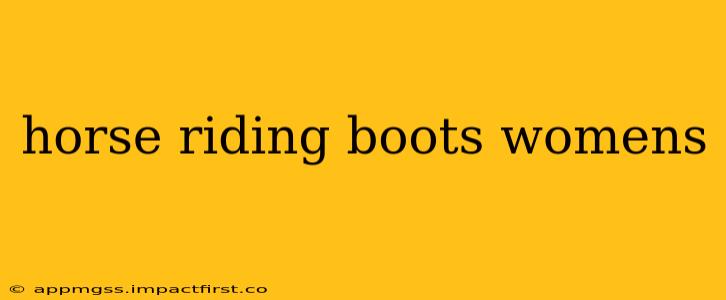 horse riding boots womens