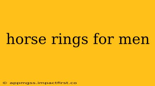 horse rings for men