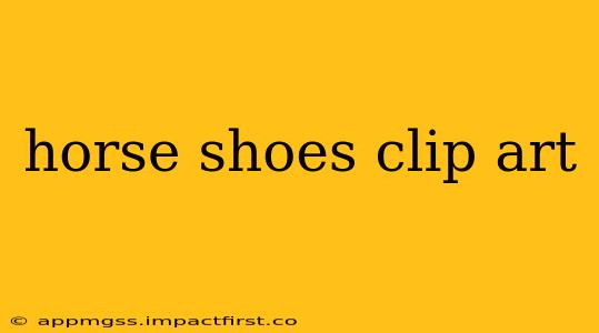 horse shoes clip art