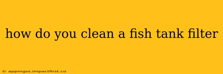 how do you clean a fish tank filter