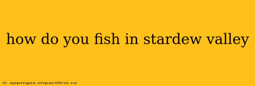 how do you fish in stardew valley