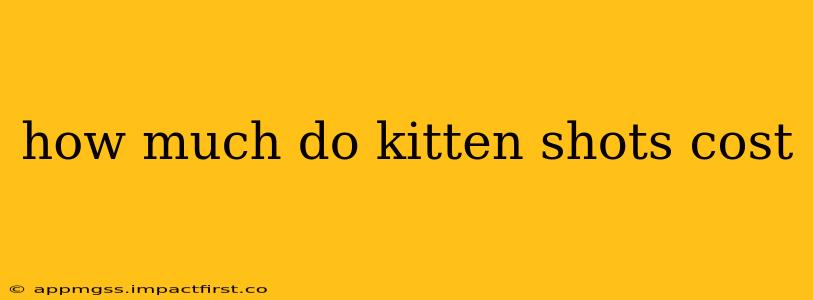 how much do kitten shots cost