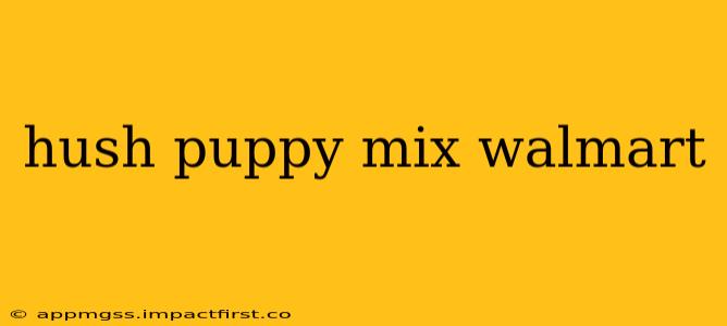 hush puppy mix walmart