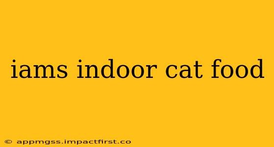 iams indoor cat food