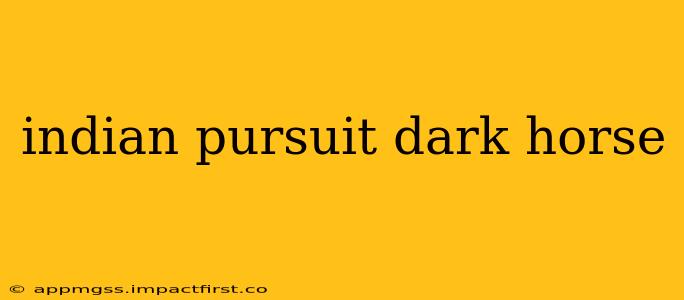 indian pursuit dark horse