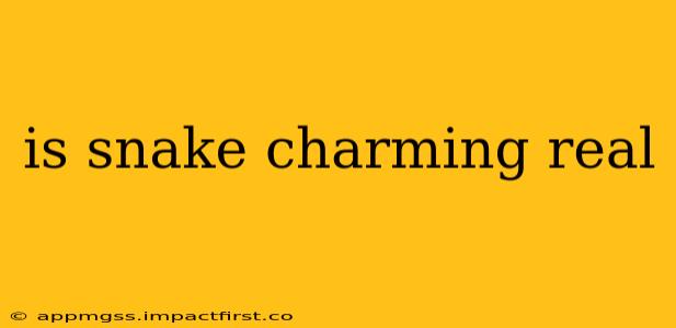 is snake charming real