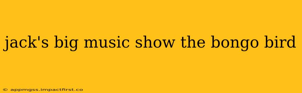jack's big music show the bongo bird