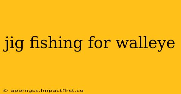jig fishing for walleye