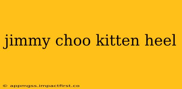 jimmy choo kitten heel
