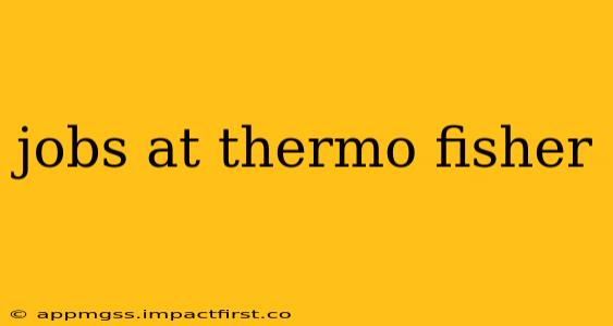 jobs at thermo fisher