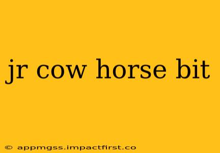 jr cow horse bit