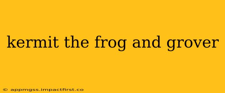 kermit the frog and grover