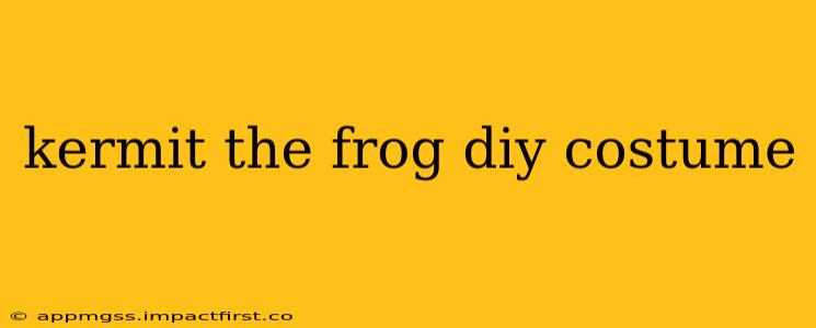 kermit the frog diy costume
