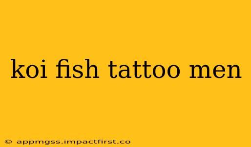 koi fish tattoo men