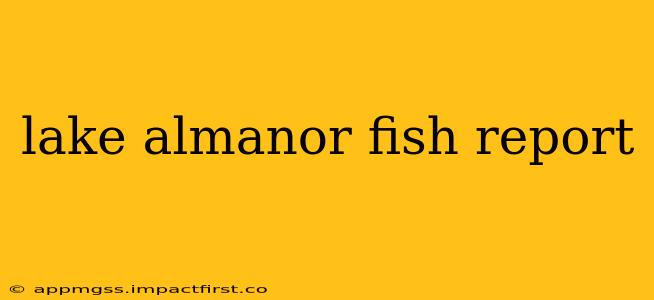 lake almanor fish report