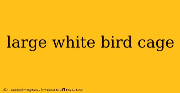 large white bird cage