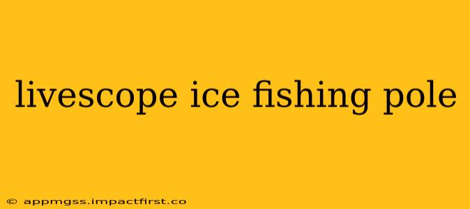 livescope ice fishing pole
